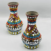 Shisha Moti Craft Vase (Set Of 2)